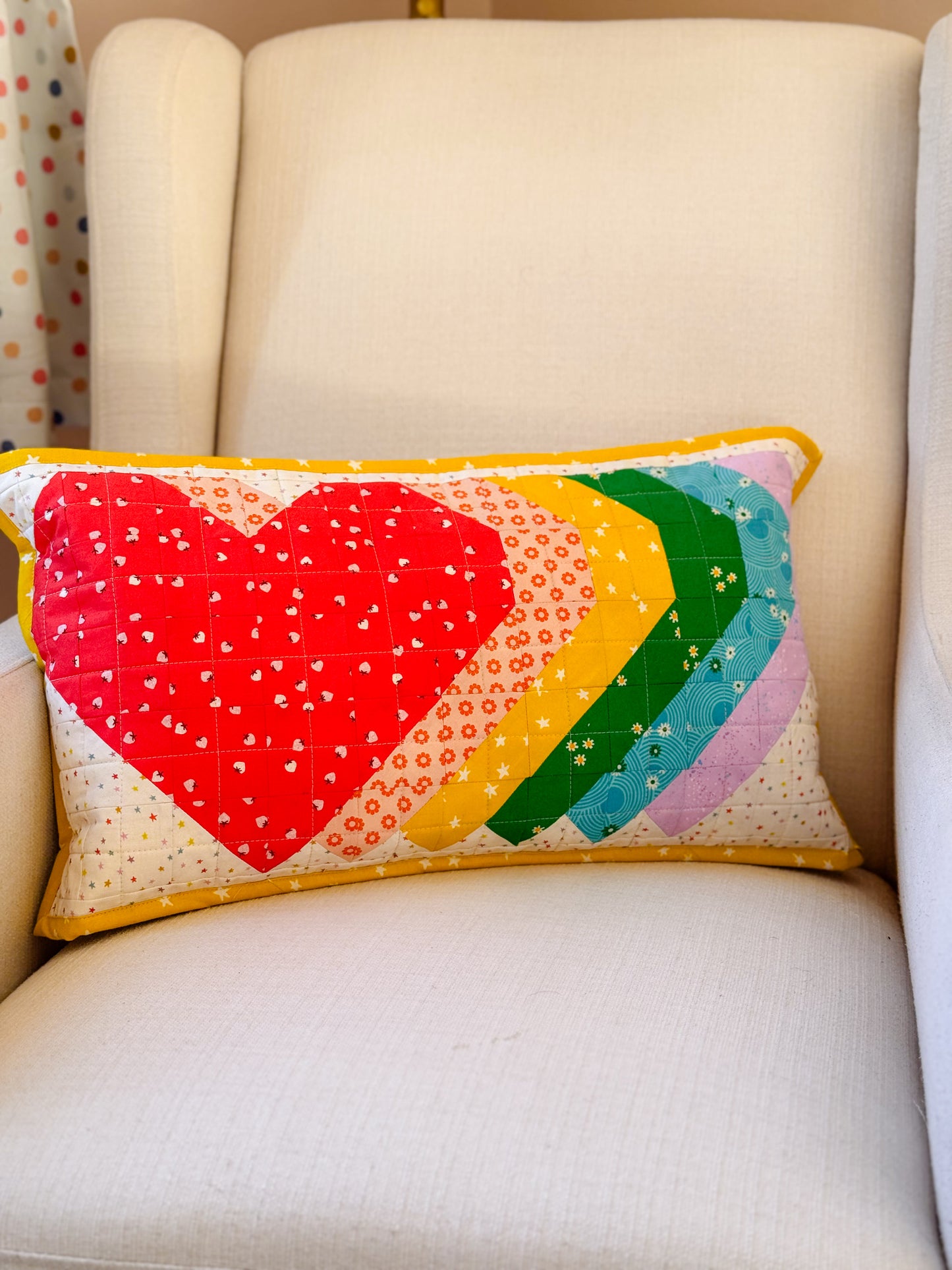 Love Rainbow Block - PDF Pattern - Free Download (Limited Time)
