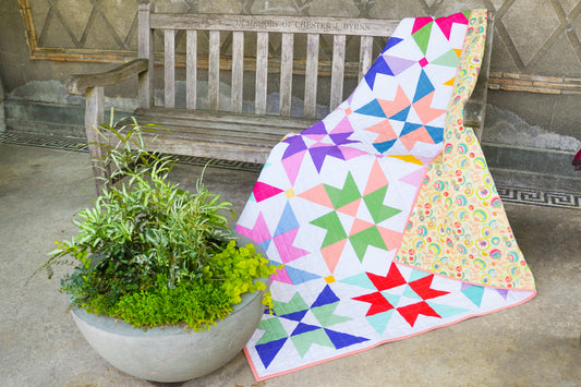 Dancing Jasmines Quilt - PDF Pattern