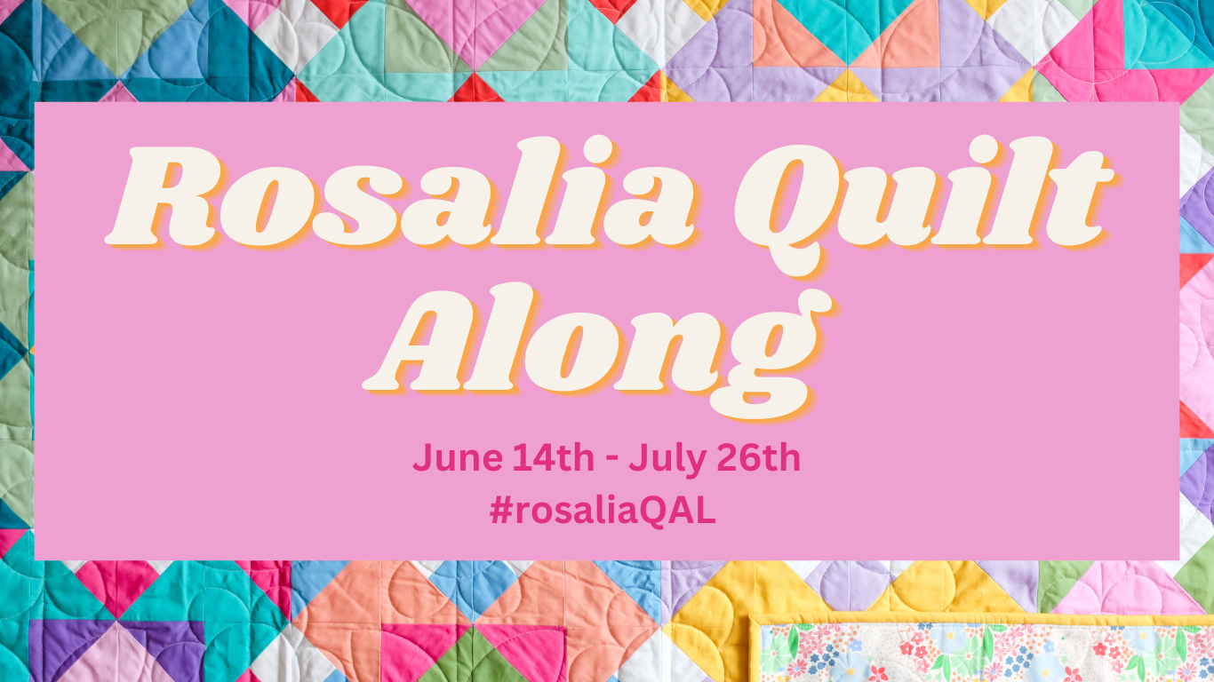 Banner with a quilt in the background