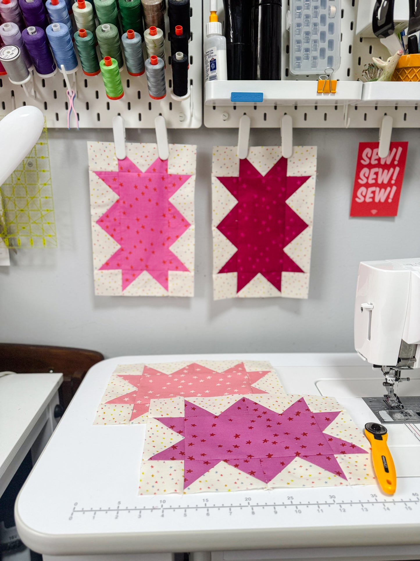 Stretchy Sawtooth Star Block - PDF Pattern - Free Download