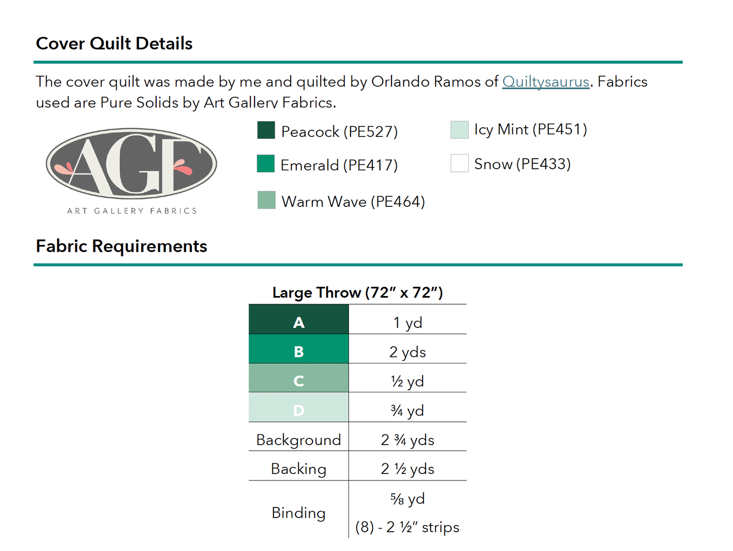 Altamira Quilt - PDF Pattern