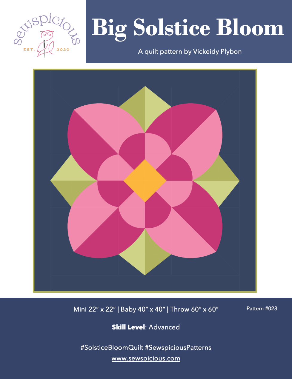 Big Solstice Bloom - PDF Pattern
