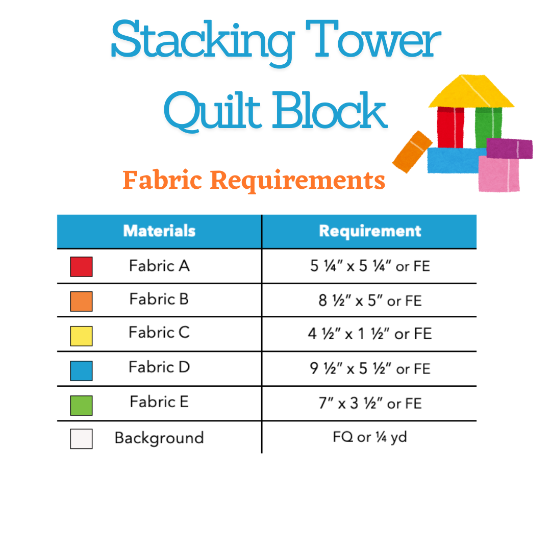Stacking Tower Block - PDF Pattern – Sewspicious